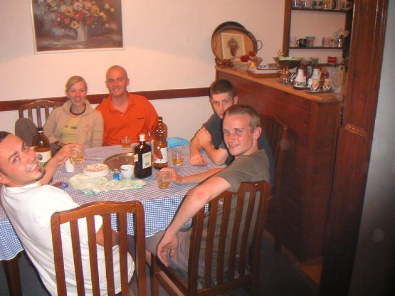 Action Europe Planning Meeting 2003 (12.09.2003 - 14.09.2003) - Pictures from PM and the way to Cyprus - 11: Party in Belgrade after Partizan Belgrade qualified for the Champions League