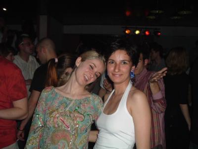 Spring AGORA 2004 (22.04.2004 - 25.04.2004) - Freddy NAPOLI Sended Book - 29: AEGEE-Bucharest...The girl in white is Anamaria...i'm behind...see the shirt...