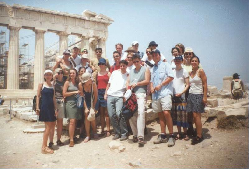 Summer University Athina & Patra (15.07.2001 - 28.07.2001) - Athina - Excursions - 12: Group picture at Acropolis