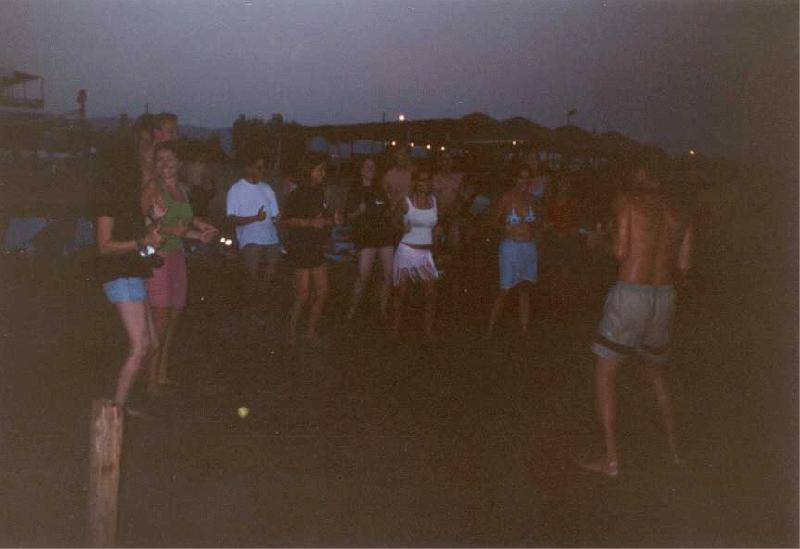 Summer University Athina & Patra (15.07.2001 - 28.07.2001) - Zaharo - Swimming - 9: Beach aerobics