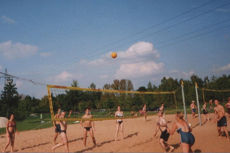 7: Auf dieser SU wurde viel Volleyball gespielt...