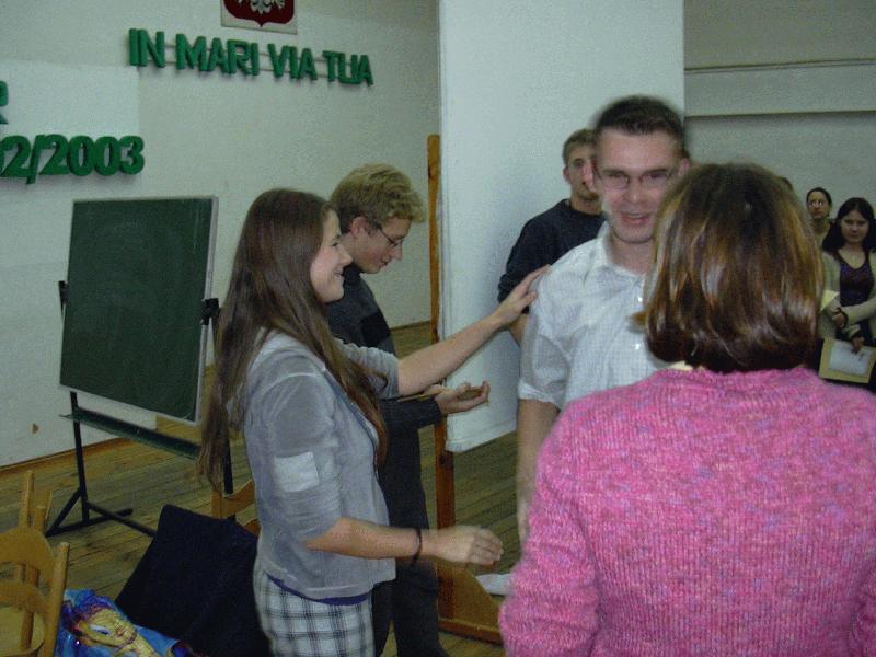 European School I Gdansk (27.10.2002 - 03.11.2002) - Sunday - Diplomas - 20