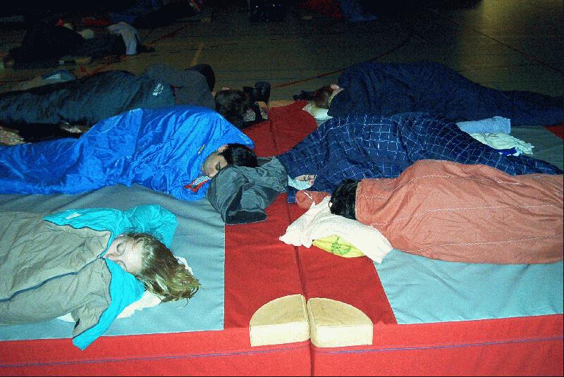 Opening Conference EURECA (04.04.2002 - 07.04.2002) - Waking up at Saturday morning - 2: The nicest part of taking photos is when people are still sleeping, and not trying to hide :)