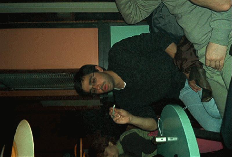 Spring University! (08.04.2002 - 10.04.2002) - Spring University - 23: Luis Miguel in coffeeshop