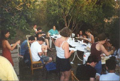 1: After the first day there was a really nice barbecue organised