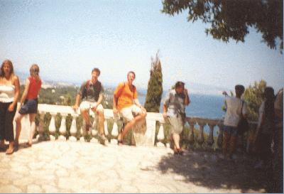 9: Photo from the back of the garden, with a nice view on Corfu city.