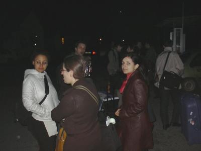 4: And after finally be allowed to enter Macedonia, we couldn't find our taxi.