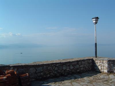 7: View from "Svety Naum" monastery over the lake