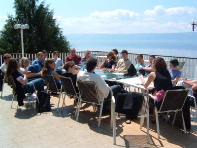 1: DACH meeting on the terrace
