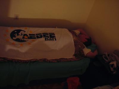 17: Who is sleeping under this AEGEE-Bari flag? Jaapie?