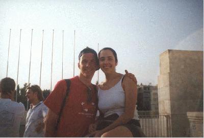18: Wim and Alicia in the Olympic stadium
