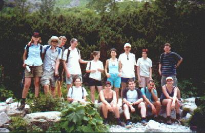 13: The group who did the tour around the lake.