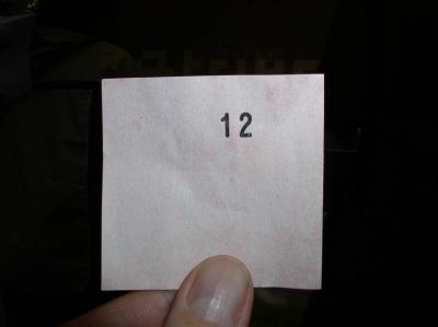18: Lucky number: with number 12 I only had to wait for two hours.