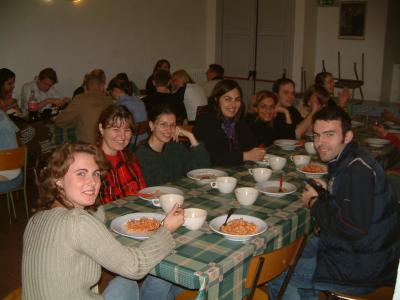 1: Dinner in Monastery...anyone wants swordfish? ;)