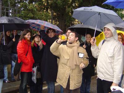 5: drinking wine in fiesole