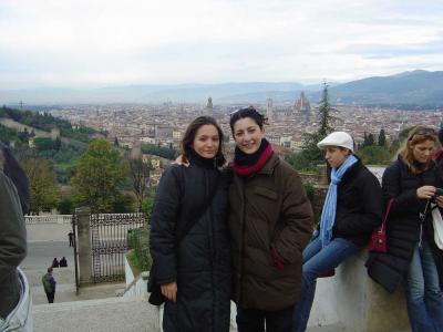 23: silvia and anna on san miniato hill