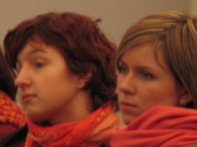 4: Forli. Conference. Orange scarfs. (Photographer: Ivan Anochin)