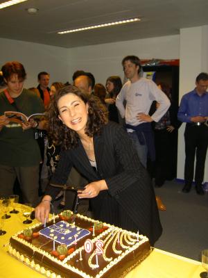 1: President Silvia Baita and Birtday Cake