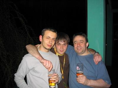 16: Dmitriy and director of this club with his friend.
