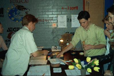 2: Registration of participants.