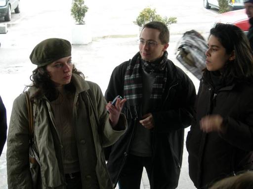 9: Thursday sightseeing for early arrivers with former AEGEE-Sofia president Petya Zvetkova. Olivier Genkin listens carefully. 