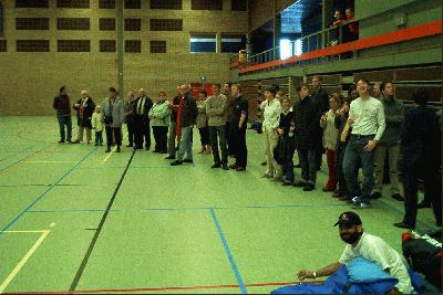 15: Quite a lot of people came to see the wake-up.