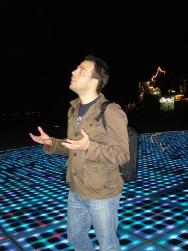 8: Fotis enjoying the beautiful lights:)