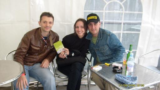 3: Luca, Dana and Lorentzo at BarCaffè (by Dana)