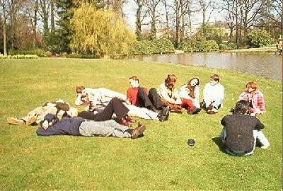 21: In the Volkspark after the guided trip though Enschede