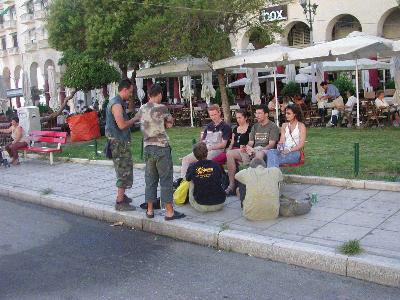 8: One of the first days in Thessaloniki, we just met half of the group and decided to have a drink to get to know each other better.