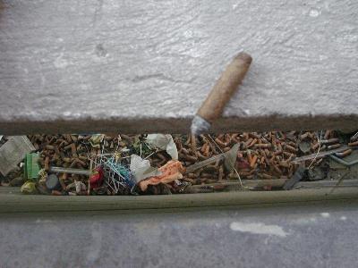 33: Smoking in your bed is never a good idea, I know, but whatever. I was really relaxing, and let the ash from cigar fell between this concrete bar outside my window, and the edge of my window, onto this stack of cigarette-ends. Afterwards I just threw the left-over-piece of my cigar onto the stack as well.....