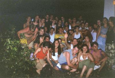 1: Group photo after the barbecue and rainy(?) party